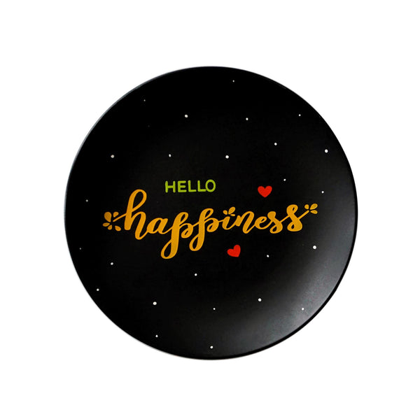 Hello Happiness | Wall Plate | Hand Lettered Home Decor | Best Gift
