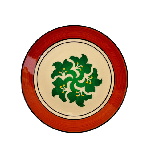 Wall Decor - Wall Plate - Floral Hibiscus Motif - Wedding Gift - House Warming Gift - Birthday Gift -Home Decor Buy Online India - Office Decor Free Shipping