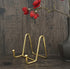 Metallic Plate Stand - Gold