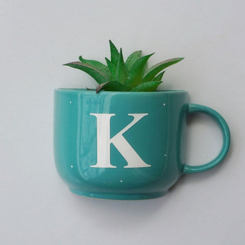 Monogram Cup Planters | Table Accessories | Personalised Gift | Wall Decor