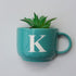Monogram Cup Planters | Table Accessories | Personalised Gift | Wall Decor