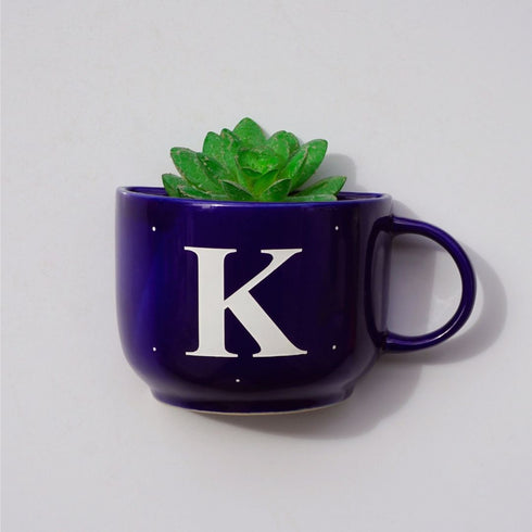 Monogram Cup Planters | Table Accessories | Personalised Gift | Wall Decor