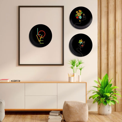 Love Wall Plate Set | Home Decor & Gift