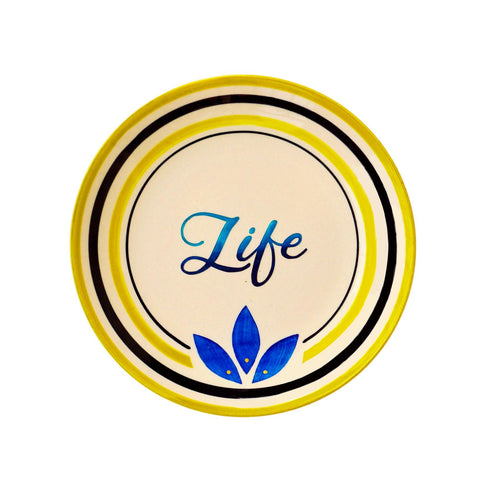 wall plate -life-lotus-edition-feel-good-home-office-decor-background-personalised-gifts-wedding-house-warming-birthday-buy-online-free-all-india-shipping