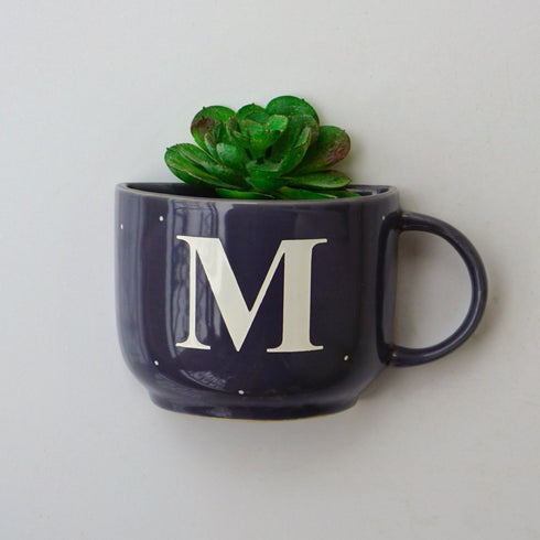 Monogram Cup Planters | Table Accessories | Personalised Gift | Wall Decor