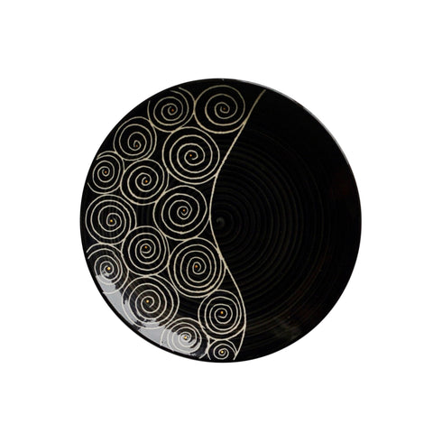 Wall Plate - Black Ying Yang Home/Office Decor - Personalised Gifting - Buy Online - Free India Shipping