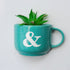 Monogram Cup Planters | Table Accessories | Personalised Gift | Wall Decor