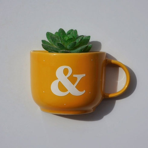 Monogram Cup Planters | Table Accessories | Personalised Gift | Wall Decor