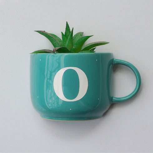 Monogram Cup Planters | Table Accessories | Personalised Gift | Wall Decor