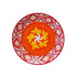 Wall Plate - Hibiscus Mandala - Orange Home Decor - House Warming Gift - Free Shipping India - Buy Online
