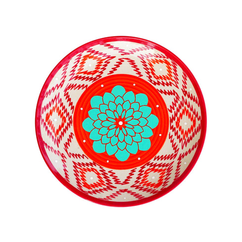 Wall Plate - Orange Teal and White - Floral Retro feels Home Decor - Wall Decor - Feel Good Gift - All India Free Shipping - Buy Online