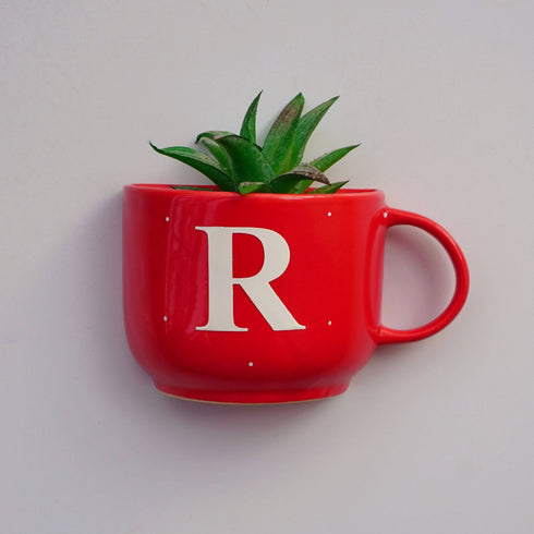 Monogram Cup Planters | Table Accessories | Personalised Gift | Wall Decor