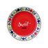 Wall Plate - Sweet Home - Floral Red - Home Decor - Wall Accessories - House Warming Gift - All India Free Shipping - Buy Online