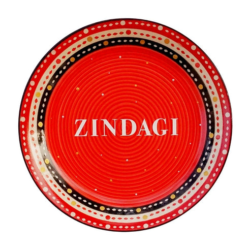 Zindagi Gulzar Hai wall hanging decor | Wall Plate Set | Thoughful Gift for Home
