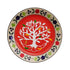 Decorative Wall Plate - Red Tree Of Life - House Warming Gift - Spiritual Gift - Matt Black Home Decor - Free Shipping India - Buy Online