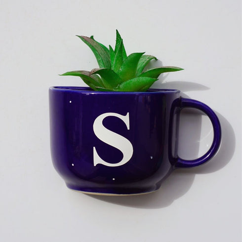 Monogram Cup Planters | Table Accessories | Personalised Gift | Wall Decor