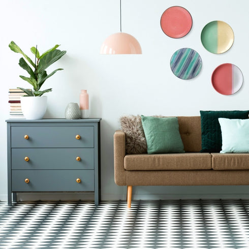 Pastels Hues | Set of Decorative Wall Plates | Home Decor & Wedding Gift