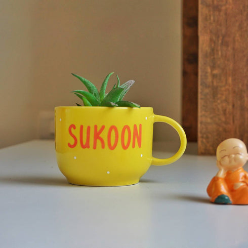 Sukoon | Ceramic Wall Planter | Table Accessory | Personalised Gift | Home Decor