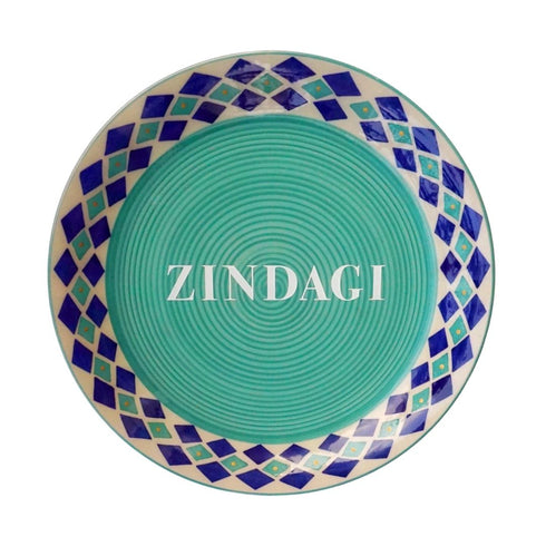 Zindagi Gulzar Hai wall hanging decor | Wall Plate Set | Thoughful Gift for Home