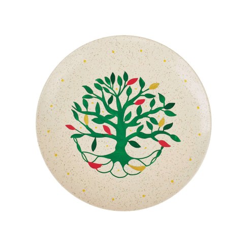 Wall Plate - Tree Of Life - Natural Shades -House Warming Gift - Spiritual Gift - Matt Black- Home Decor & Gifting - Free Shipping India - Buy Online