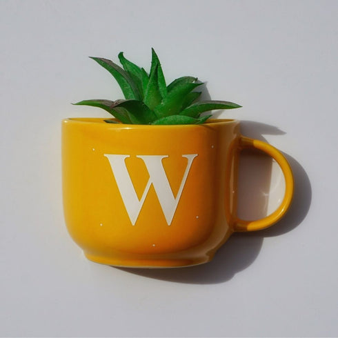 Monogram Cup Planters | Table Accessories | Personalised Gift | Wall Decor