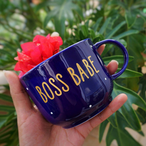 Wall Decor - Home Decor - Artificial Succulent Holder - Home Office Decor - Study Room Decor - Boss Babe Decor - Gift for Love - Blue and Gold -Buy Online India - Free Shipping