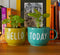 Hello Today Wall Planters - Mug Planters - Wall Garden Decor - Balcony Decor - Small Planters - Cup Shaped Pot - Plant Lover Gift - Buy Online India - Free Shipping