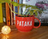 Red Pataka Cup Planter - Mug Planter - Wall Planter - Garden Wall Decor - Balcony Decor - Succulent Planter - Small Ceramic Pots - Plant Lover Gifts - Buy Online India - Free Shipping