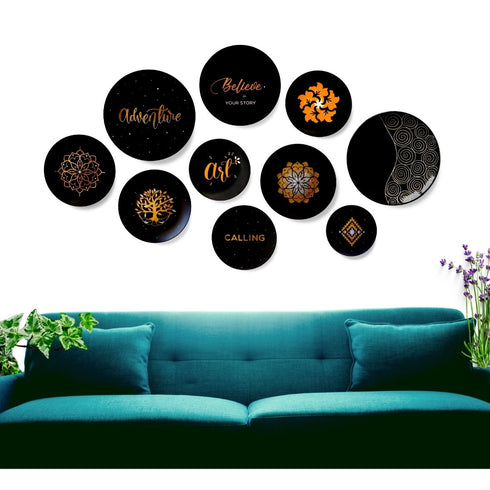 Floral Mandala Ceramic Wall Plates | Home Decor | Unique & Thoughtful Gift