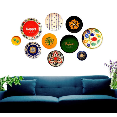 Chrysanthemum Garden | Wall Plate | Home Decor and Hand Painted Gift