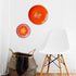 Wall Plate Decor - Orange Gallery Wall Decor - Floral Motif Home Decor - Photobooth Wall Decor - Wall Plate Set - Buy Online India - Free Delivery