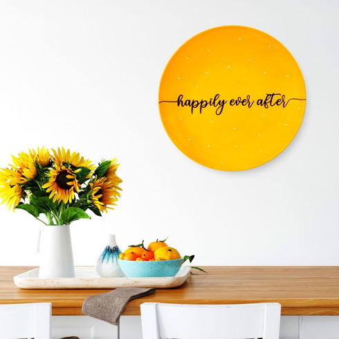 Wall Plate Decor - Dining Room Wall Decor - Happily Ever After Home Decor - Console Wall Decor - Home Office Decor - Wall Plate Set - Buy Online India - Free Delivery