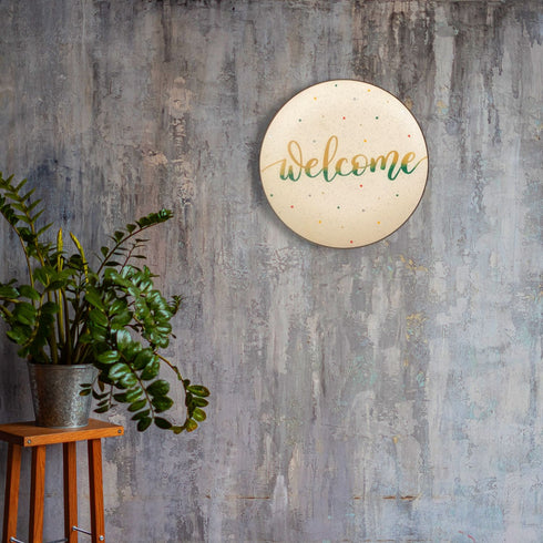Wall Plate Decor - Gallery Wall Home Decor - Welcome Home Sign - Console Wall Decor - Home Office Decor - Wall Plate Set - Buy Online India - Free Delivery
