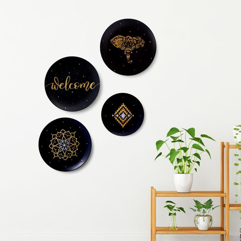 Wall Plate Decor - Home Entrance Decor - Gallery Wall Decor - Porch Decor - Hallway Decor - Mandala Decor - Wall Hanging Plates Decor - Buy Online India - Free Shipping