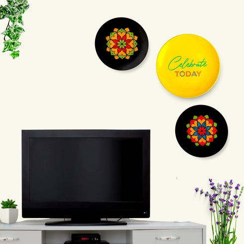 Lotus Mandala | Wall Plate | Colorful Mandala Wall Art | Bright Home Decor