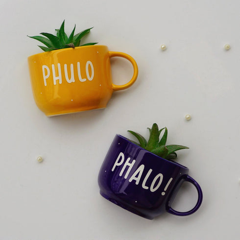 Phulo Phalo | Ceramic Wall Planter | Table Accessory | Personalised Gift | Home Decor