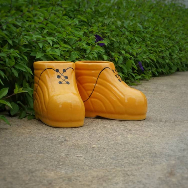 Yellow Boot Planter - 1 Pair
