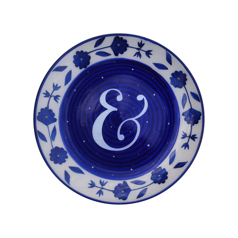 Blue Wall Plate - And sign - Mr and Mrs Sign - Wedding Gift - Personalised Gifts - Buy Online India - Free Shipping