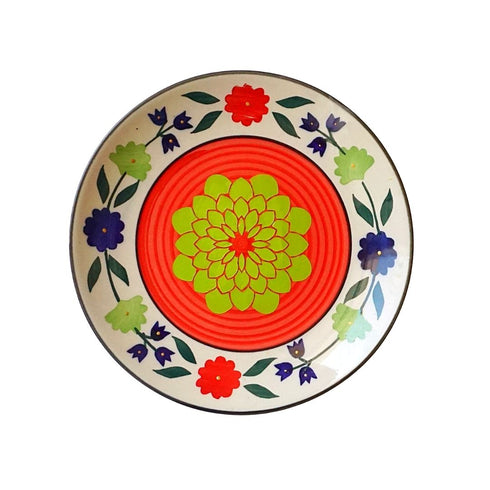 Chrysanthemum Garden | Wall Plate | Home Decor and Hand Painted Gift