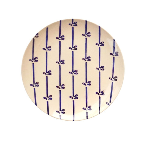 Chic Blue Pottery | Wall Plate | Home Decor & Gift
