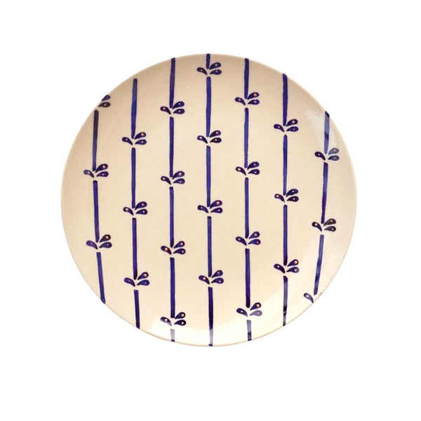 Chic Blue Pottery | Wall Plate | Home Decor & Gift