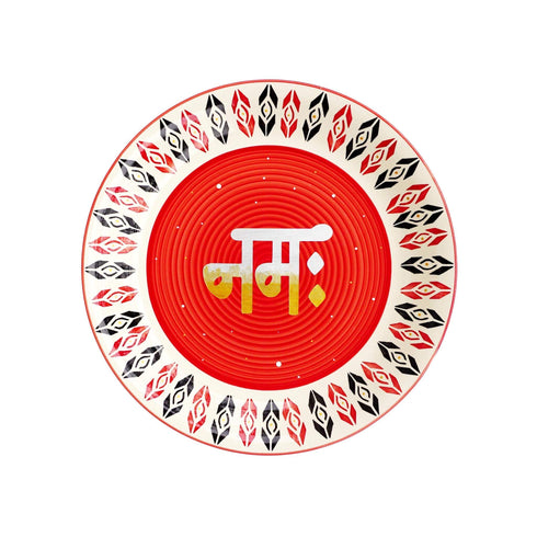 Wall Plate - Om Namah Shivay - Spiritual Home Decor - Auspicious Grihapravesh Gift - Ethnic Wedding Gift - Buy Online India - Free Shipping