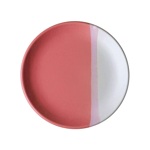Wall Plate Decor - pink-white-minimalistic-wall-plate-home-decor-free india shipping- buy online -