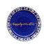Wall Plate - Royal Blue - Happily Ever After - Hand Lettered - Personalised Wedding Gift - Feel Good Home Decor - All India Free Shipping - Buy Online