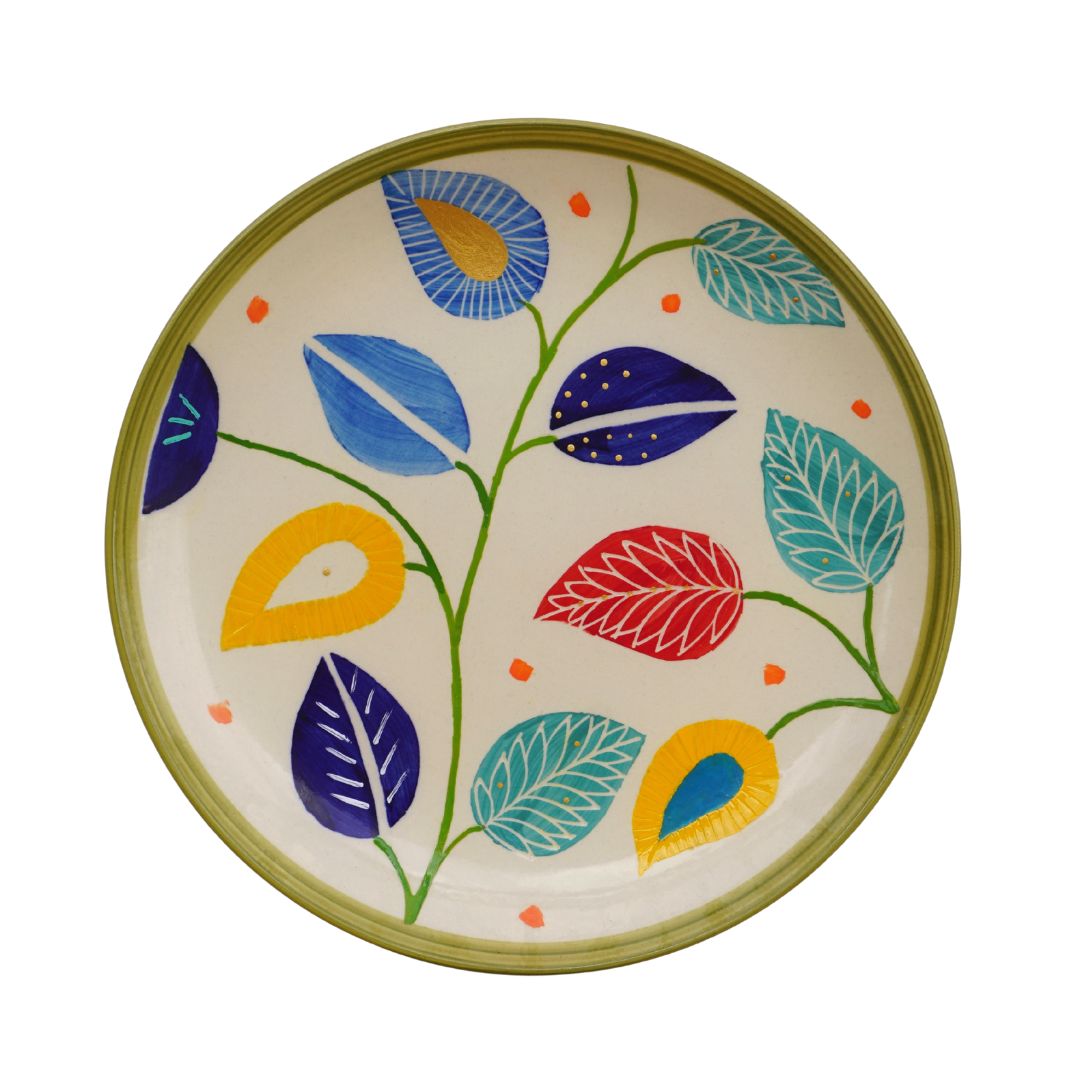Nature Trail Wall Plate Home Decor and Hand Painted Gift